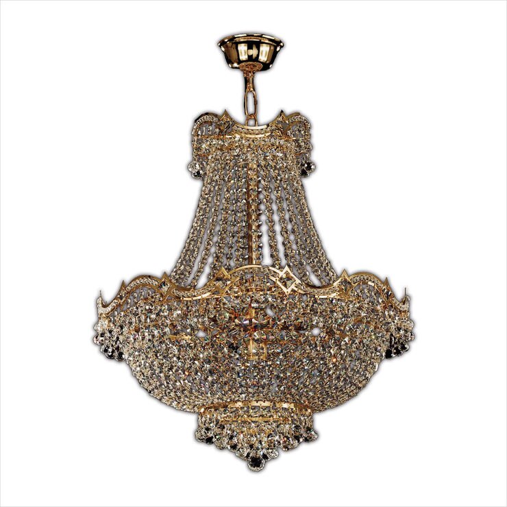 Swarovski Crystal Classic Chandelier Light in Gold | Costco UK Swarovski Crystal Classic Chandelier Light in Gold | Costco UK