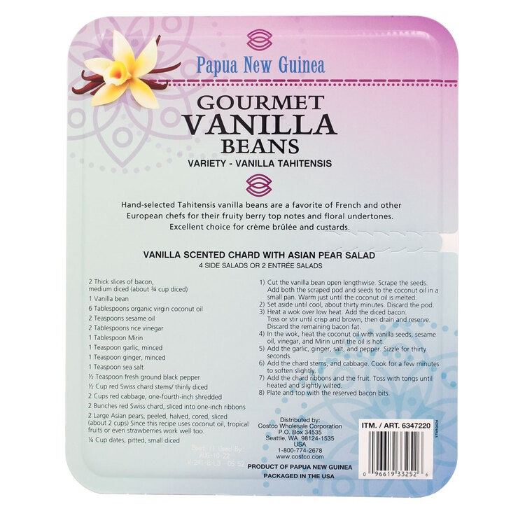 Gourmet Vanilla Beans, 5 Beans Costco UK