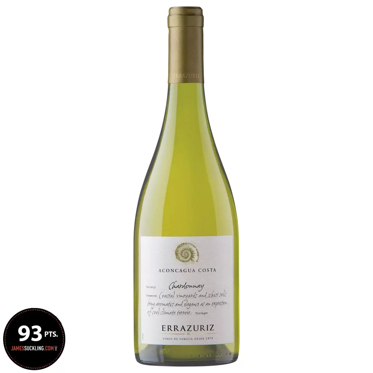 Errazuriz Aconcagua Costa Chardonnay 2020, 75cl