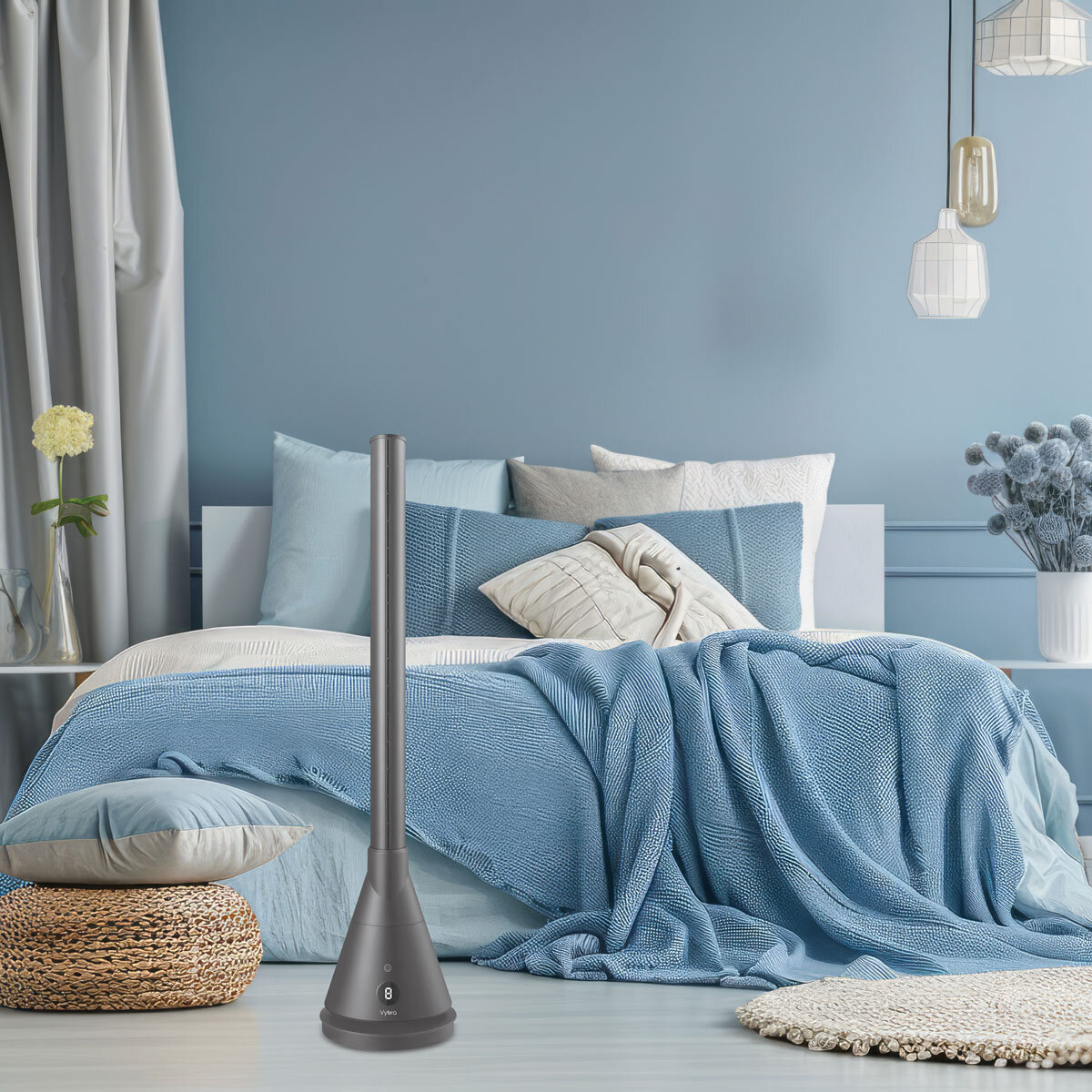 Vybra 3 in 1 Heater, Model: VS001B Cooler & Ioniser in Grey