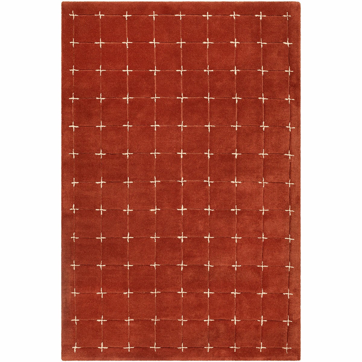 Livabliss Brook Orange Wool Rug, In 2 Sizes Livabliss Brook Orange Wool Rug, In 2 Sizes