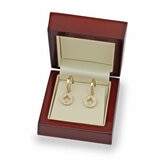 0.29ctw Round Brilliant Cut Diamond Drop Earrings, 14ct Yellow Gold