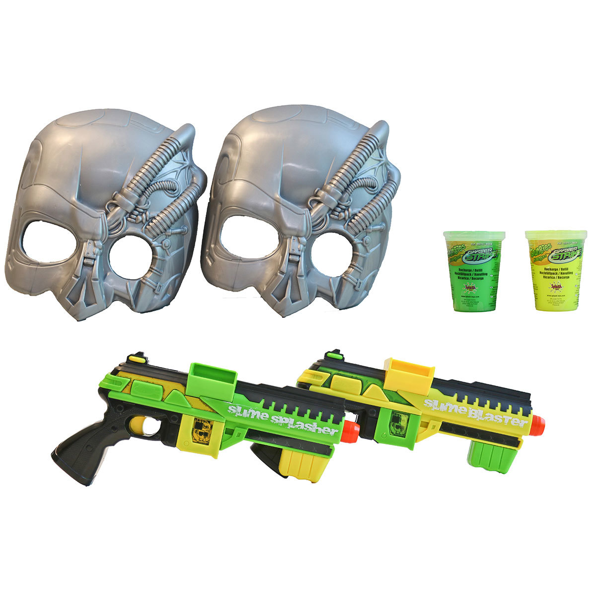 Slime Control Blaster 2 Pack With 2 Tubs Of Slime