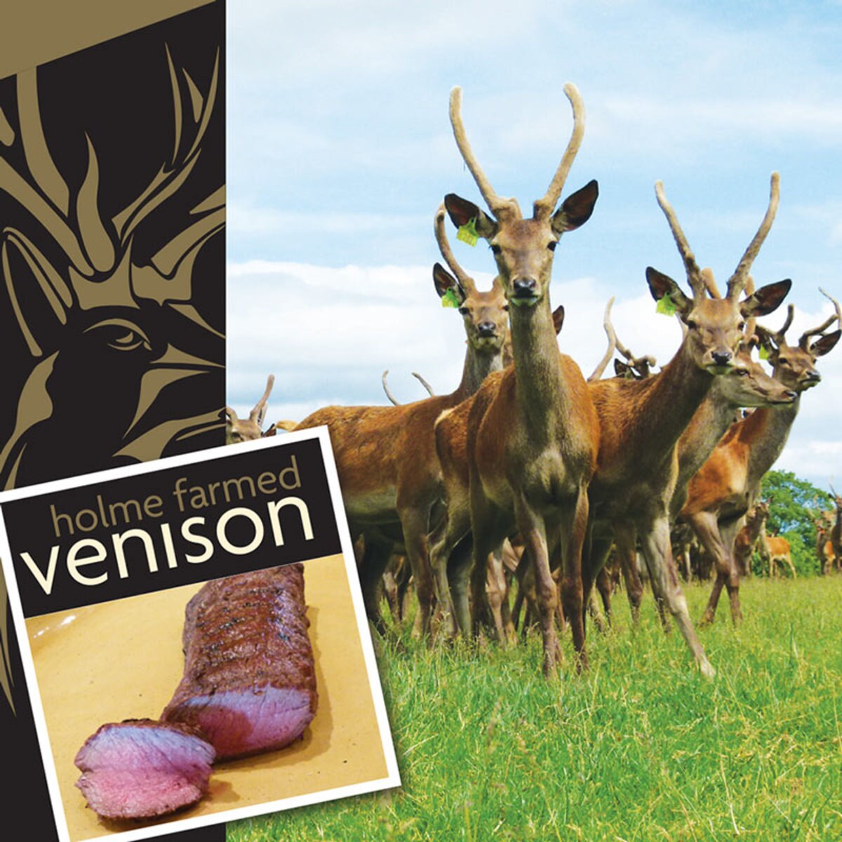 Holme Farmed Venison, Venison Striploin, 1kg (Serves 4-5 people)