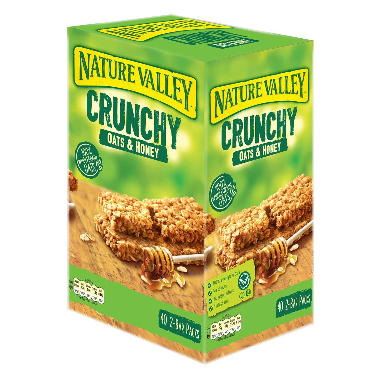 Image of Nature Valley Hney & Oats Box on white background