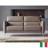 Nicoletti Jupiter Grey Leather Large 2 Seater Sofa Nicoletti Jupiter Grey Leather Large 2 Seater Sofa