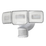 close up of 3 head security light