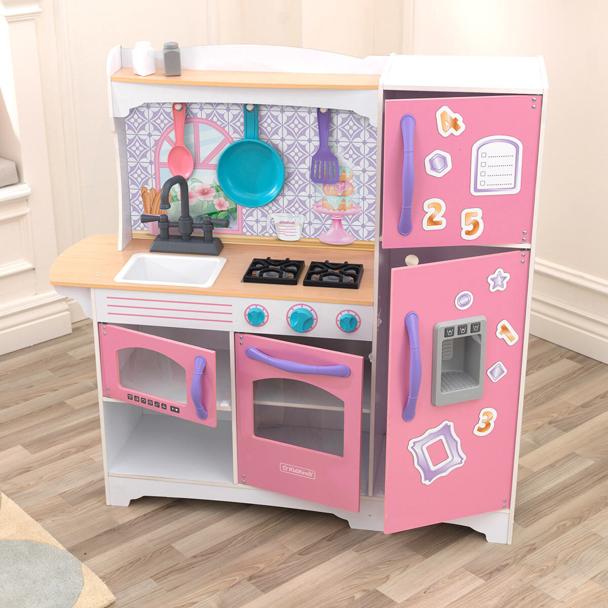 Costco Childrens Kitchen Online Www cumberland kidkraft-juego-espresso-de-la-parte-alta-de-la-cocina-y-de-lavander-a