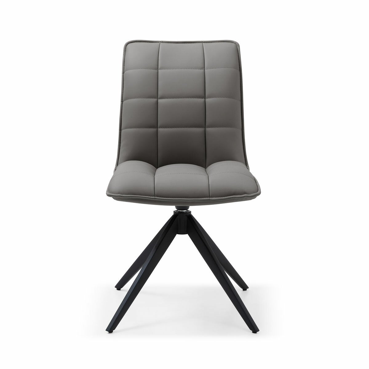 Indus Valley Skylar Grey Faux Leather Dining Chair, 2 Pack Indus Valley Skylar Grey Faux Leather Dining Chair, 2 Pack