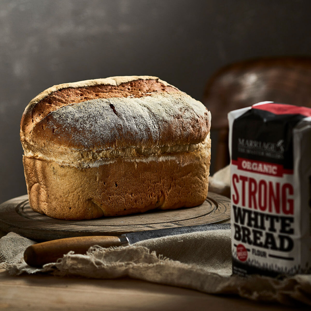 Loaf of Bread on a Board