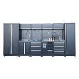 Hilka Garage Industrial 15 pc Modular Cabinet Set