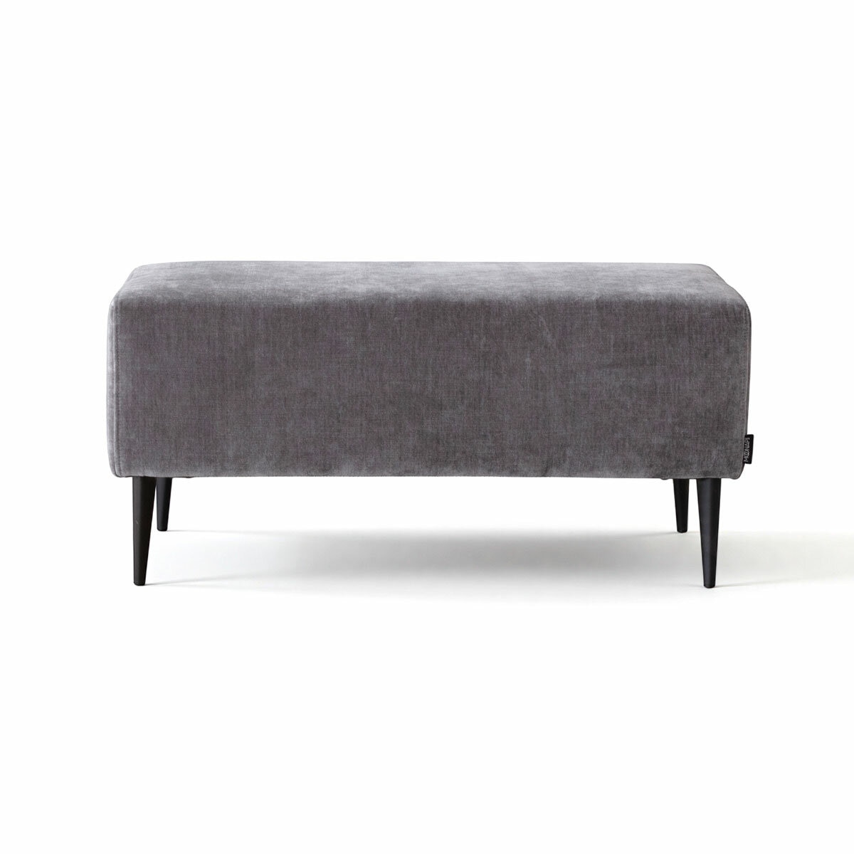 MOONAP Monroe Dark Grey Fabric Footstool