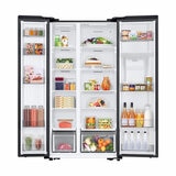 Samsung Series 7 SpaceMax, RS57DG410EB4EU Side by Side Fridge Freezer, E Rated in Black