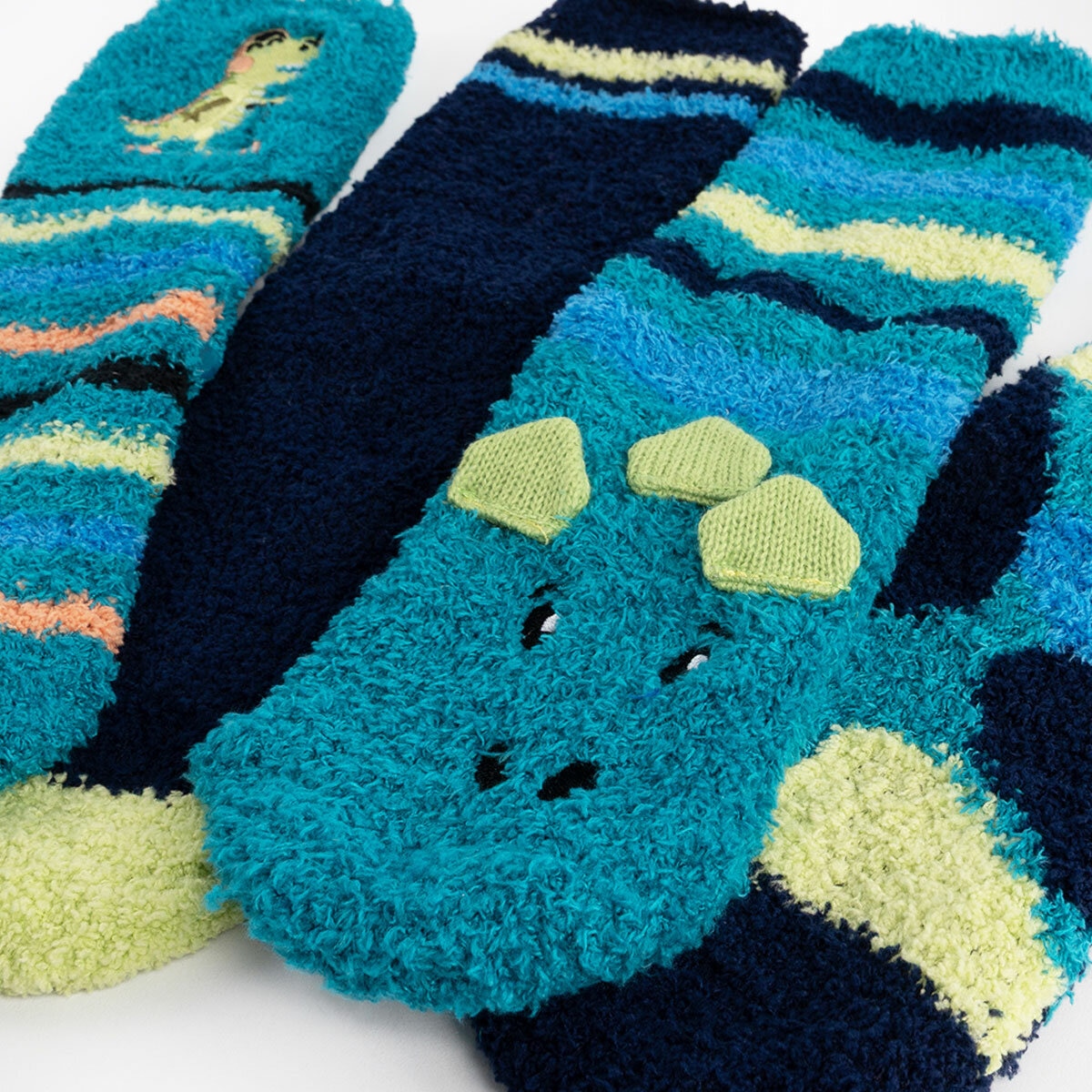 Totes Toastie Kids Socks, 4 Pack in Dinosaur