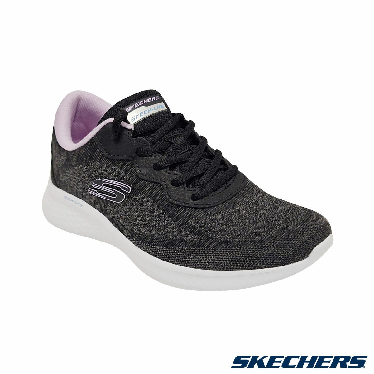 Skechers Ladies Lite Pro Trainer in Black