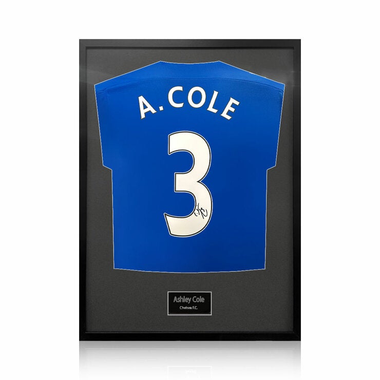 Ashley Cole Signed Framed Shirt Ashley Cole Signed Framed Shirt
