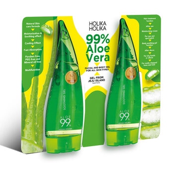 Holika Holika Aloe Vera Gel, 2 x 250ml