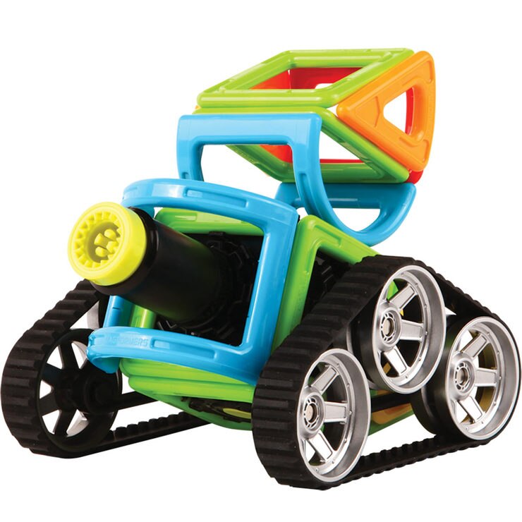 Magformers Construction Mini Tank 27 Piece Set With Remote