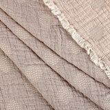 Life Comfort Reversible 100% Cotton Gauze Pink Throw, 127 x 162 cm