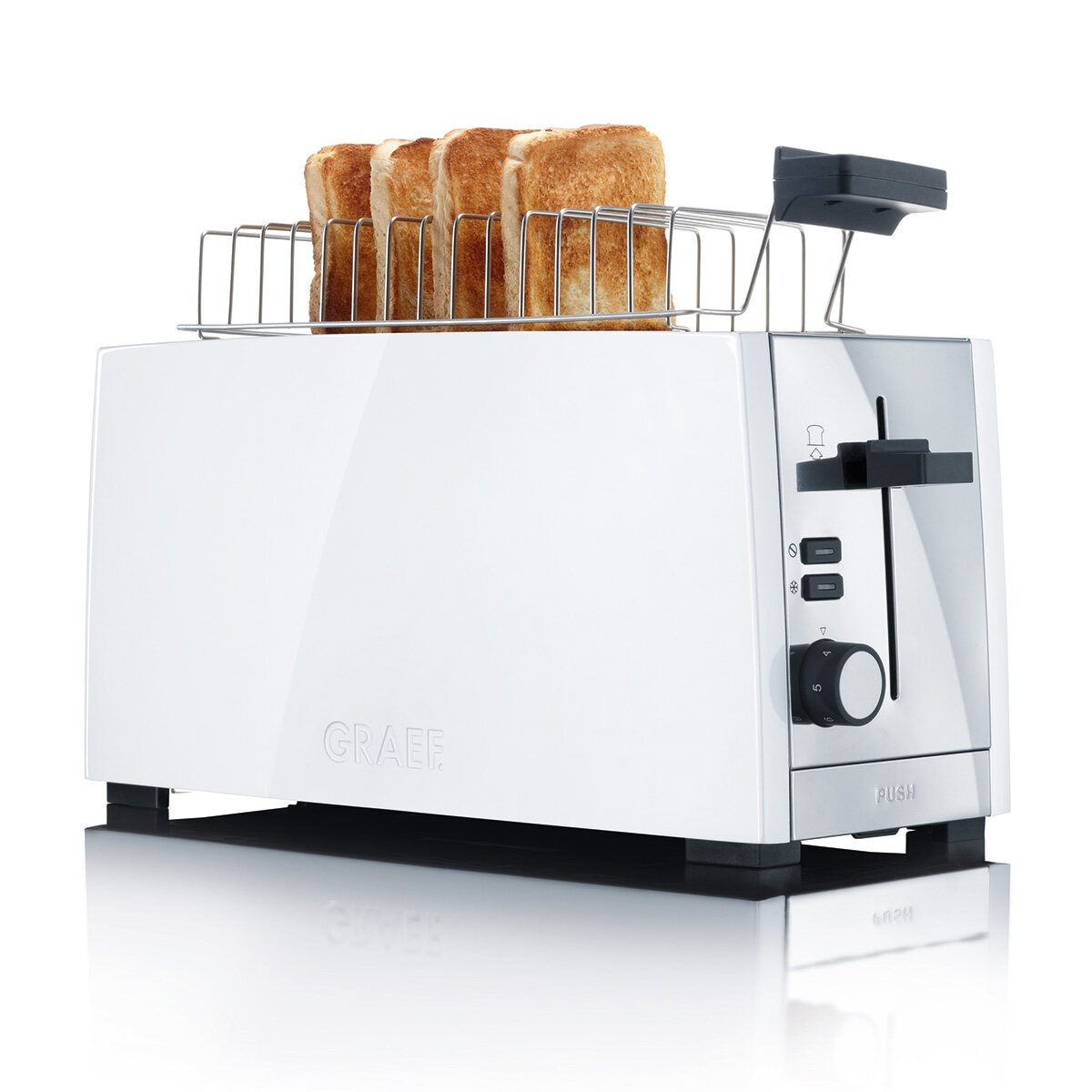 Image of toaster with keep warm function