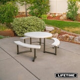 Lifetime 3.6ft (1.11m) Round Picnic Table - Model 260205