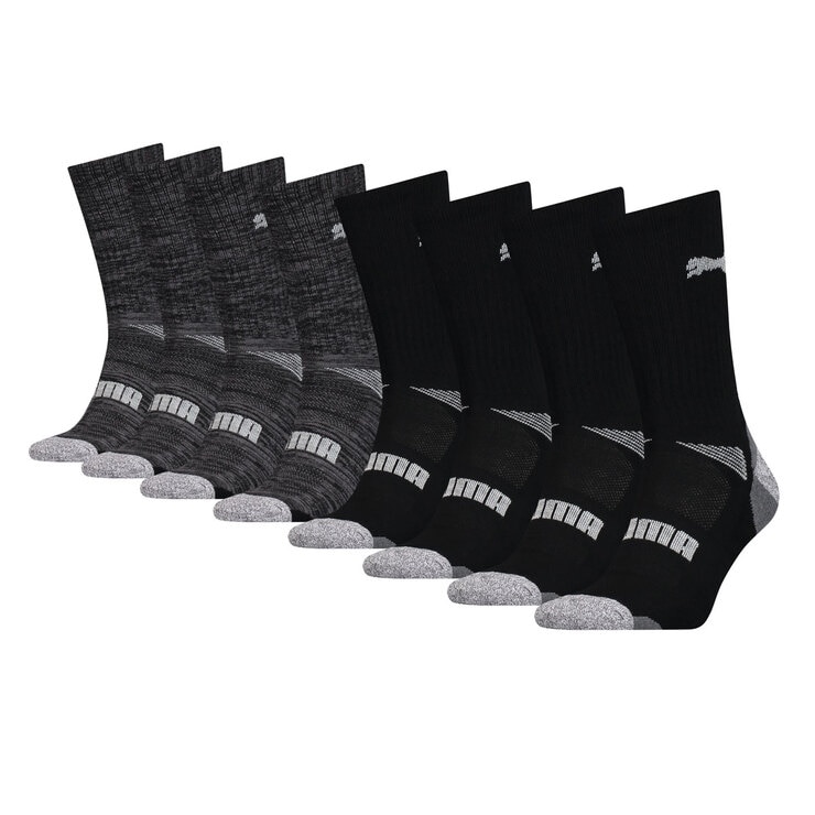 Puma Men's Crew Socks, 8 Pack in Charcoal Costco UK