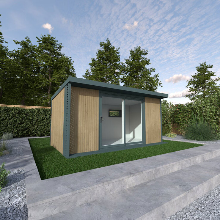 Installed Garden Room, Medium Sizes, Basebox Plus by Green Retreats (up to 28m²)
