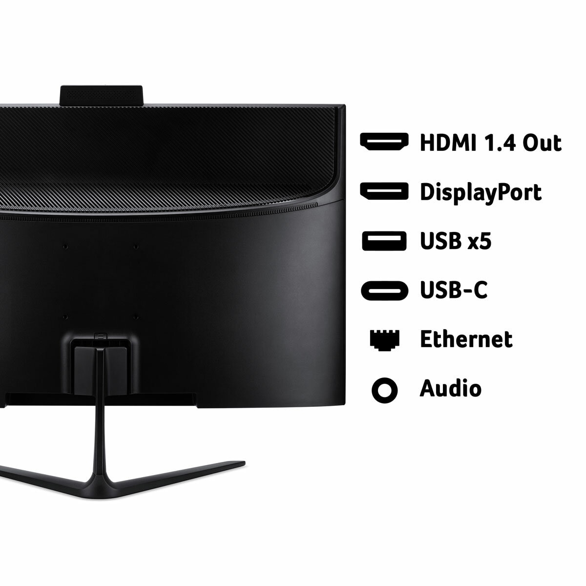 Acer C27-B, AMD Ryzen 7, 16GB RAM, 1TB SSD, 27 Inch All in One Desktop PC, DQ.BQQEK.001