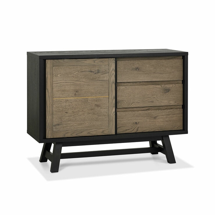 Bentley Designs Camden Weathered Oak & Peppercorn Narrow Sideboard Bentley Designs Camden Weathered Oak & Peppercorn Narrow Sideboard