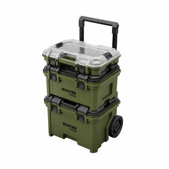 BUNKER 3 Piece Load-Up Wheeled Stacking Tool Storage System BUNKER 3 Piece Load-Up Wheeled Stacking Tool Storage System