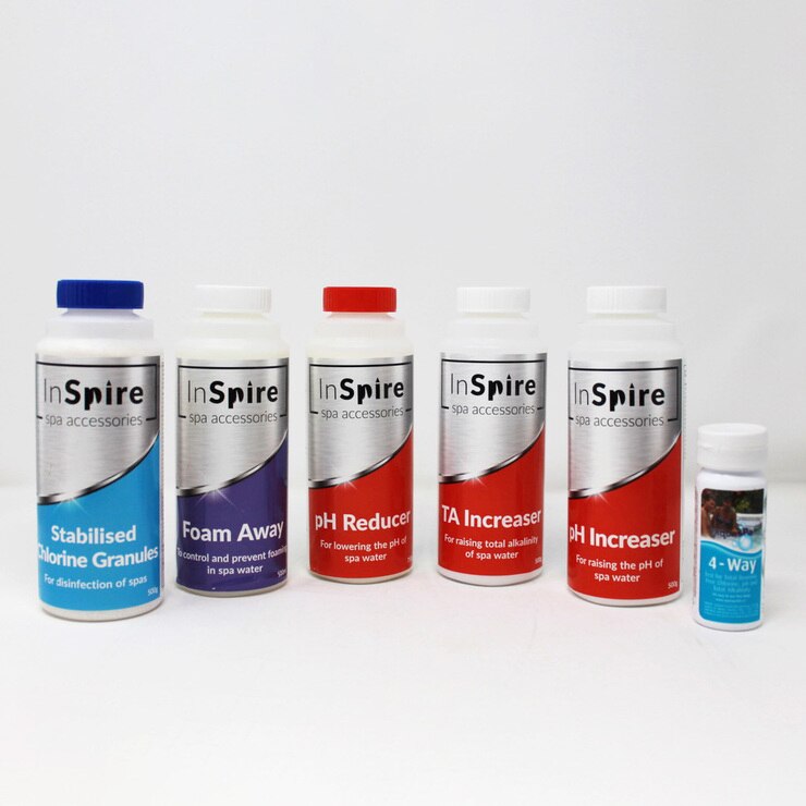 InSpire Premium Chlorine Spa Chemical Starter Kit Costco UK
