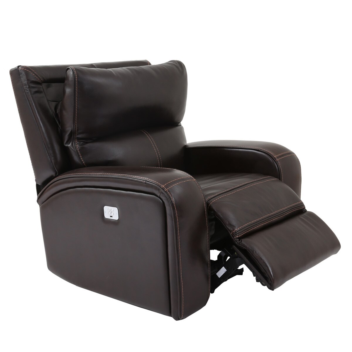 Zach Brown Leather Power Recliner Armchair | Costco UK