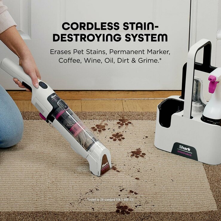 Shark StainForce Cordless Stain-Destroying Spot Cleaner stain destroying system