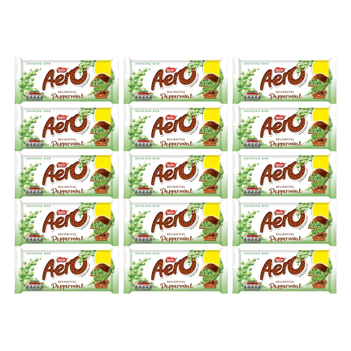 Aero Peppermint Chocolate Sharing Bar, 15 x 90g