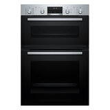 Bosch Series 6 MBA578BS7B Built In Double Electric Oven, A Rated in Silver