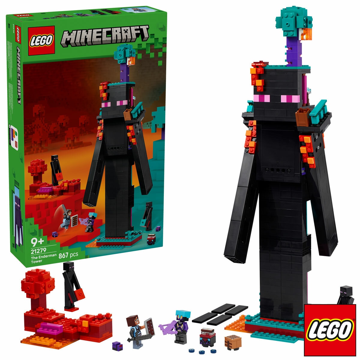 LEGO Minecraft The Enderman Tower - Model 21279 (9+ Years)