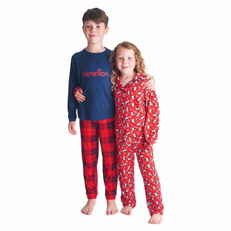 United Colours of Benetton Kids 4 Piece Pyjama Set (3-12 Years)