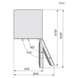 Miele KFN 4395 DD Fridge Freezer, D Rated in Clean Steel