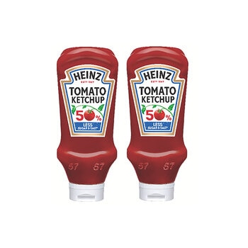 Heinz Tomato Ketchup 50/50, 2 x 880g