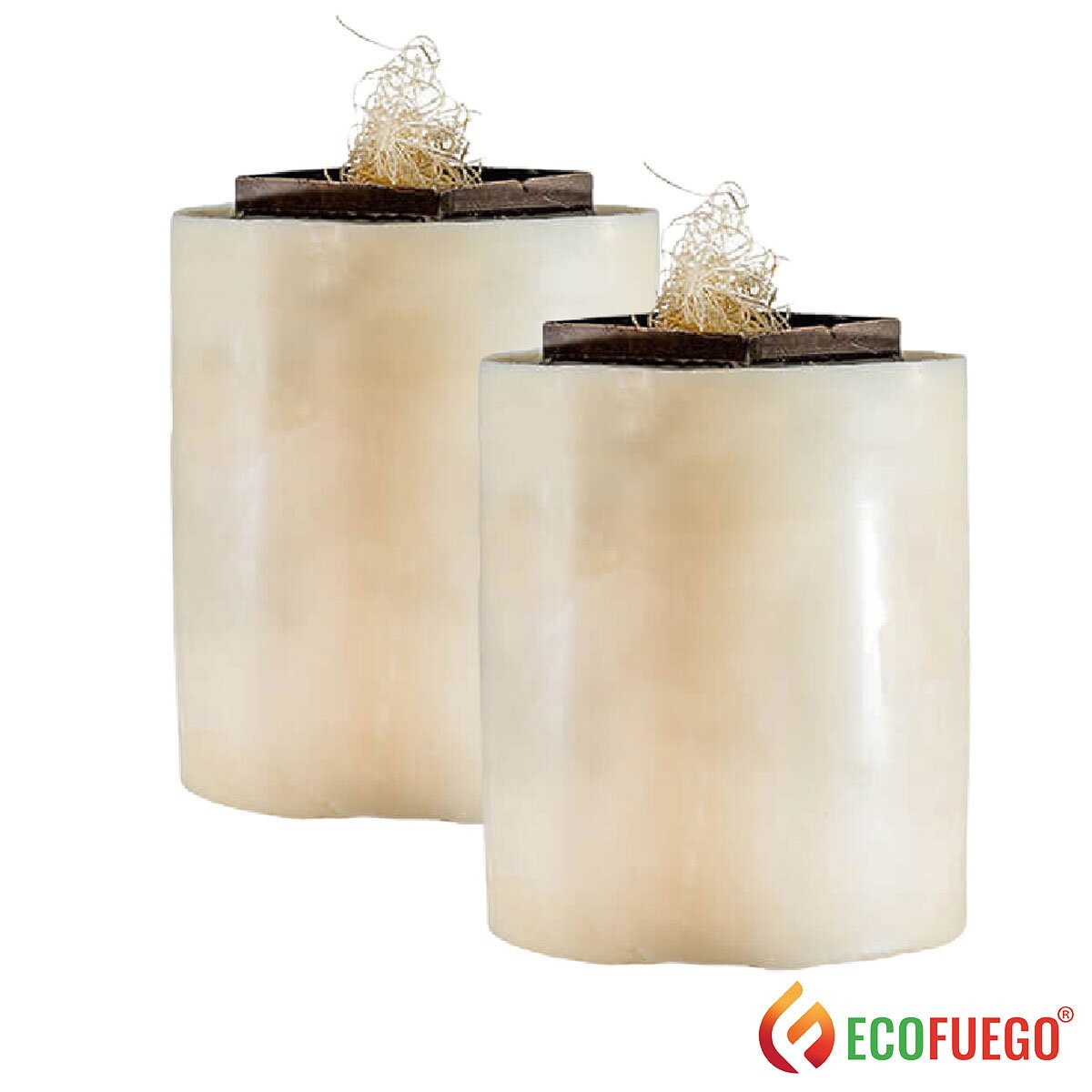 Eco Fuego Fire Pit Vegetable Wax Refills, 2 Pack