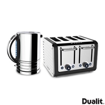 Dualit Architect Kettle & 4 Slot Toaster, Matt Black