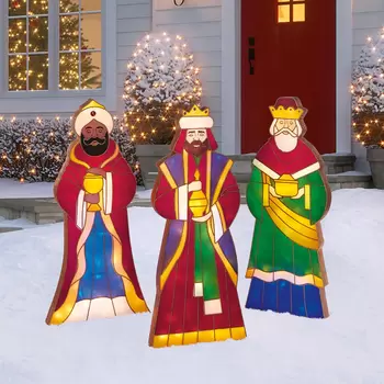 4ft (1.2m) Indoor / Outdoor 3 Wise Men with 240 LED Lights