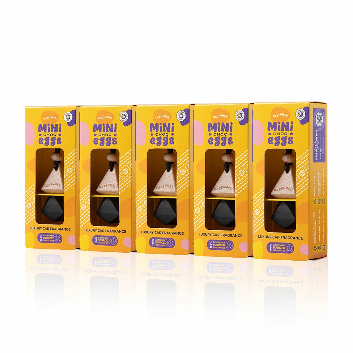 Carfume Mini Choc Egg Car Air Freshener Bundle 5 pack Carfume Mini Choc Egg Car Air Freshener Bundle 5 pack
