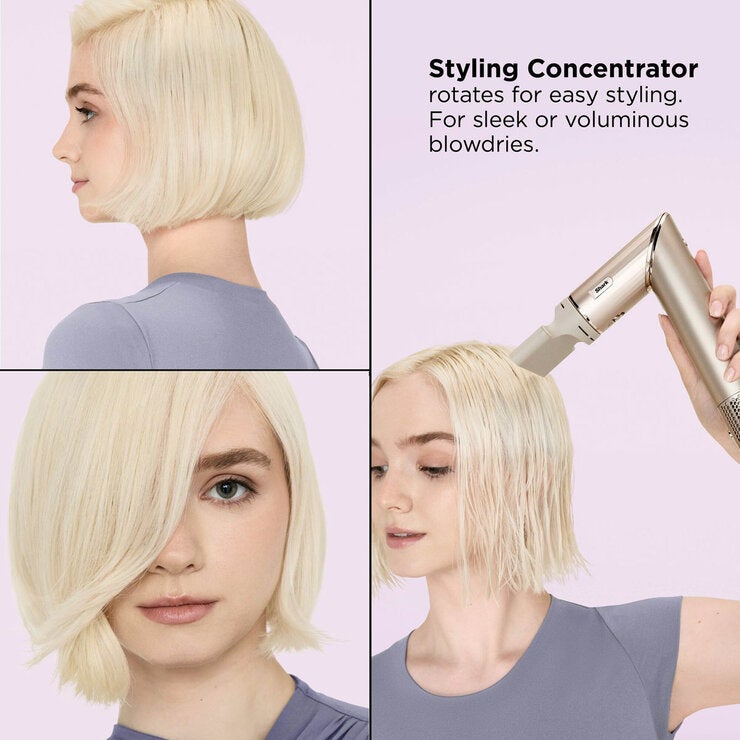 Lifestyle image showing styline concentrator being used Lifestyle image showing styline concentrator being used