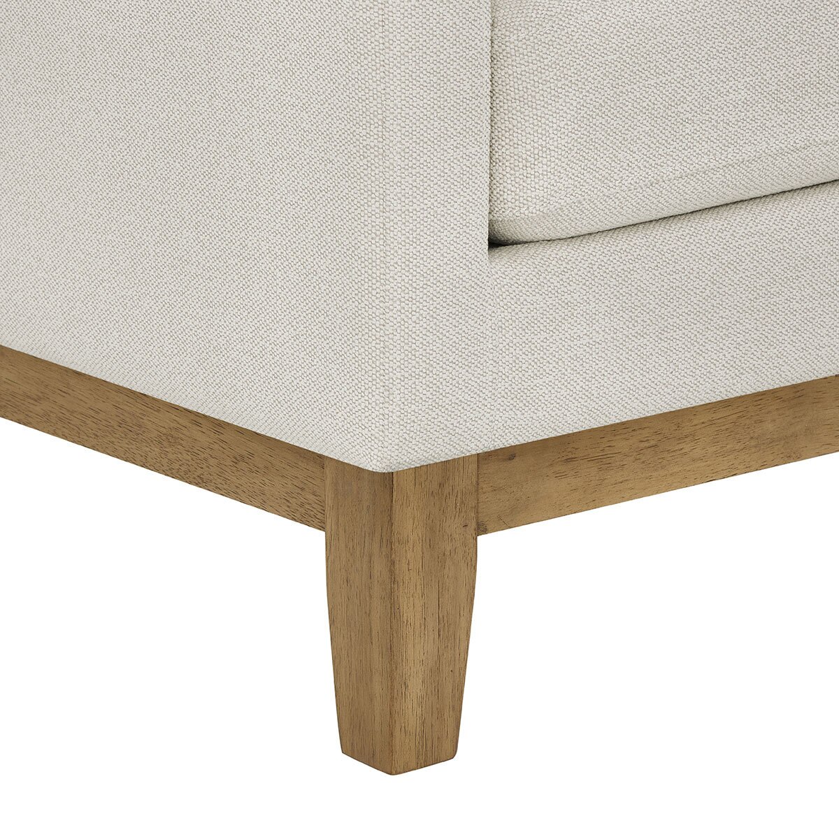 Henredon Murphy Cream Fabric Corner Sofa with Reversible Chaise