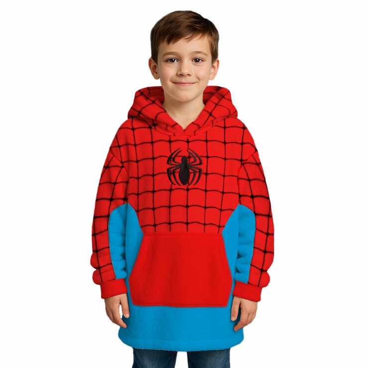 Character Kid's Oversized Hoodie in Spider-Man