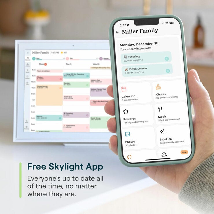 Skylight 15 inch Smart Digital Calendar - White +6month subscription Skylight 15 inch Smart Digital Calendar - White +6month subscription