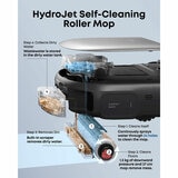 Lifestyle image of Eufy X12 with Hydrojet deep cleaning system