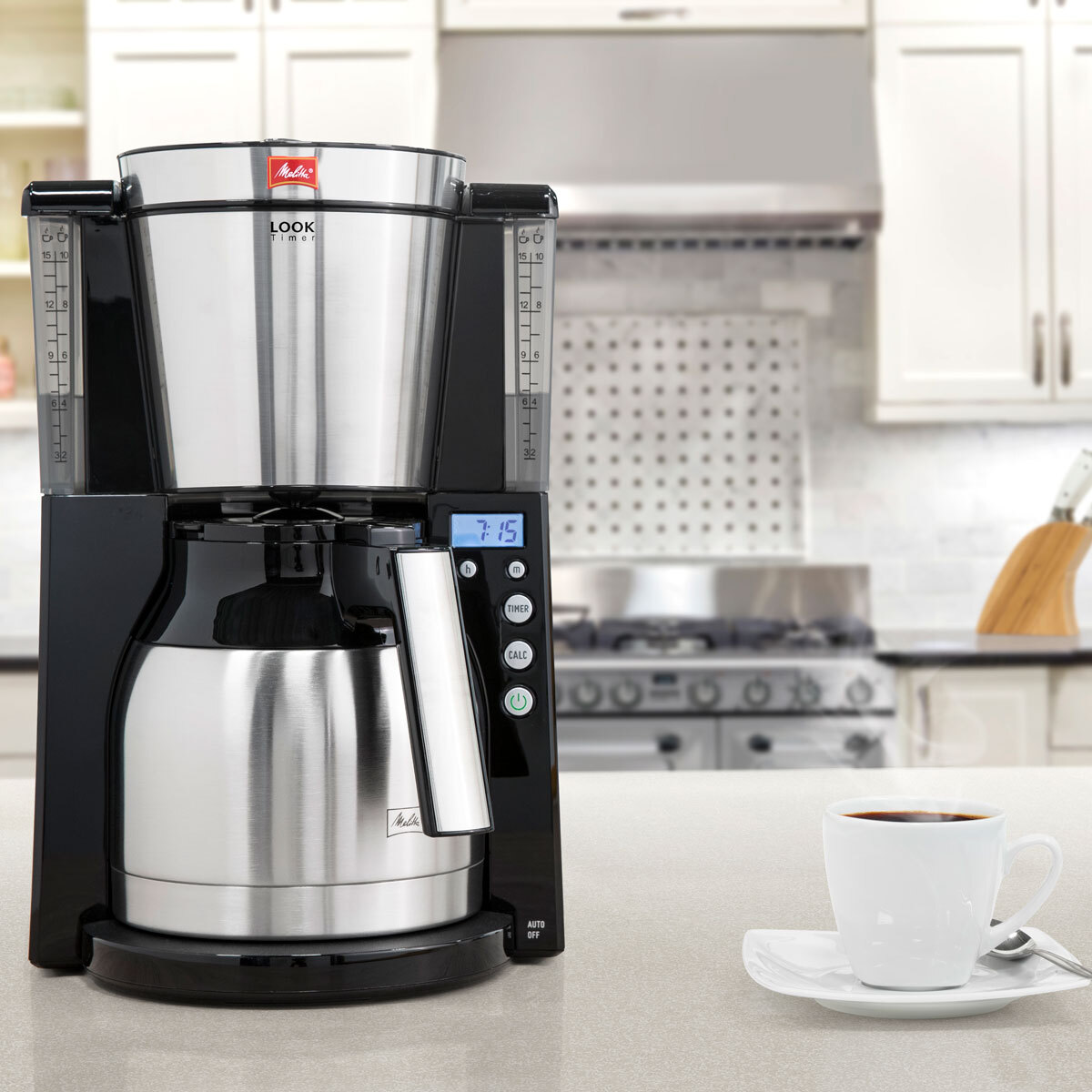 Melitta Look IV Therm Timer Filter Coffee Machine Black