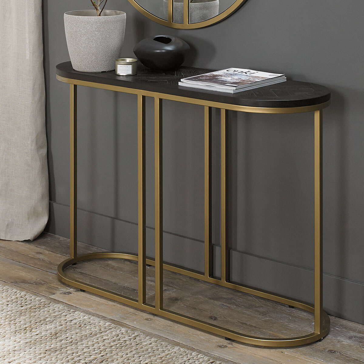 Bentley Designs Rio Peppercorn Ash Console Table Costco UK